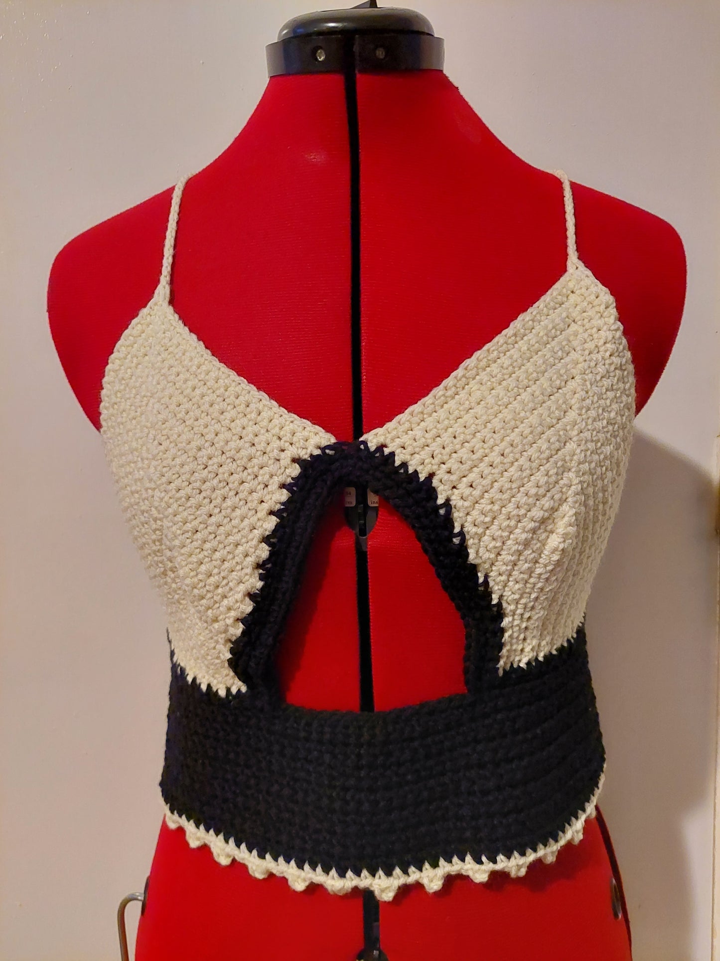 Crocheted Peek-A-Boo Tank Top