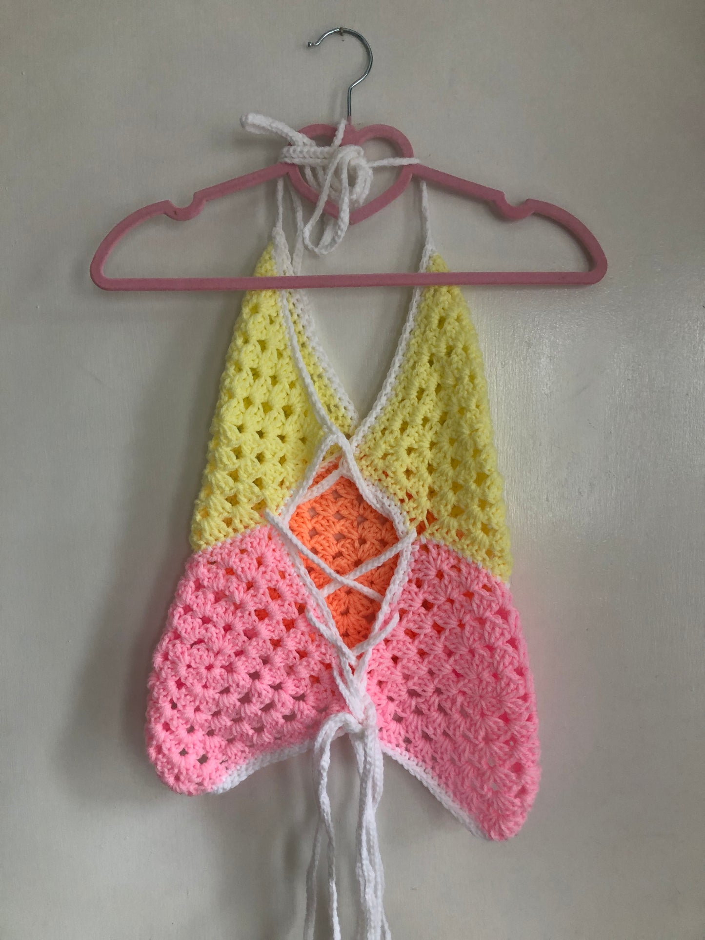 Crocheted Tank Top and Short Set