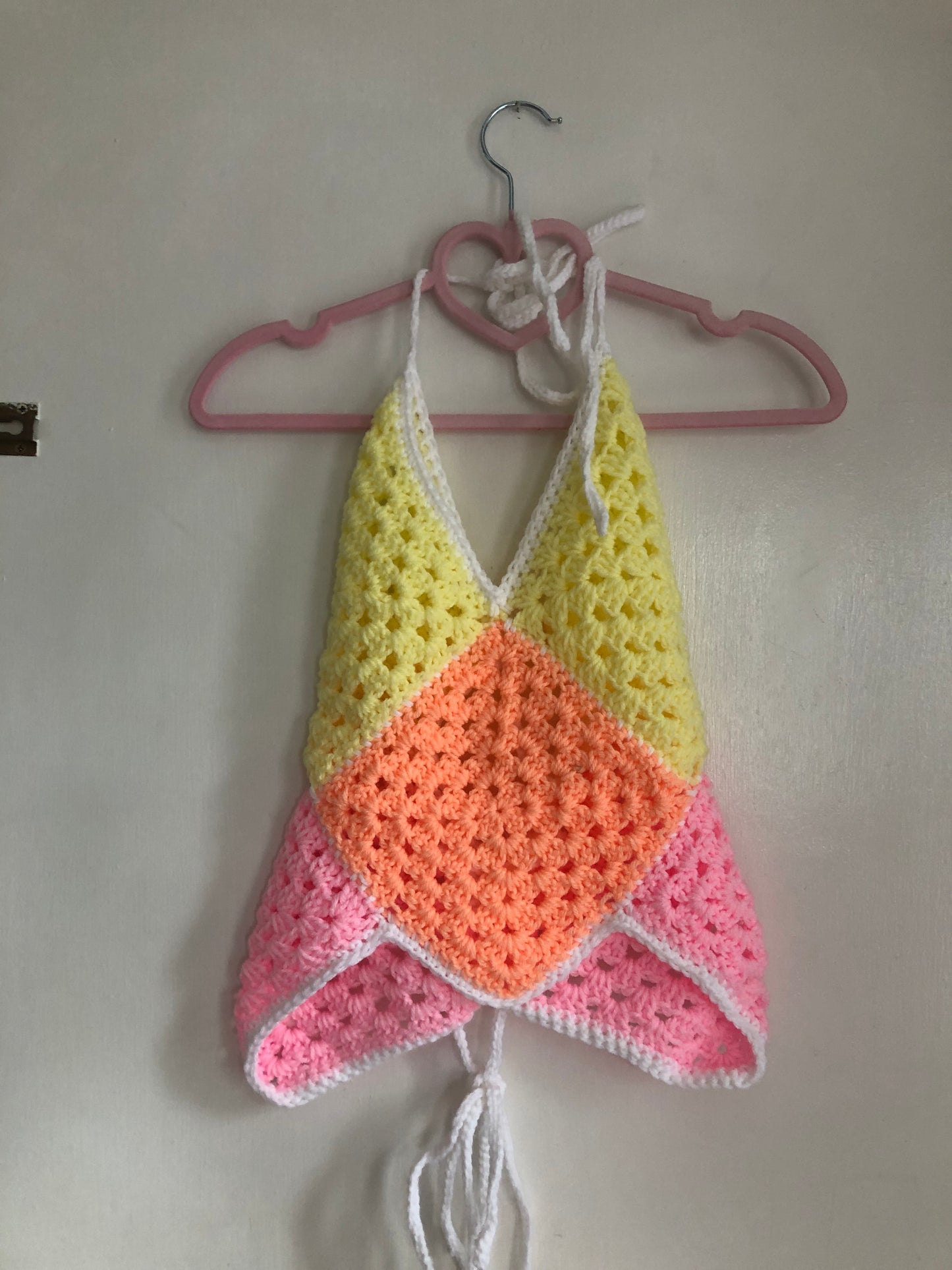 Crocheted Tank Top and Short Set