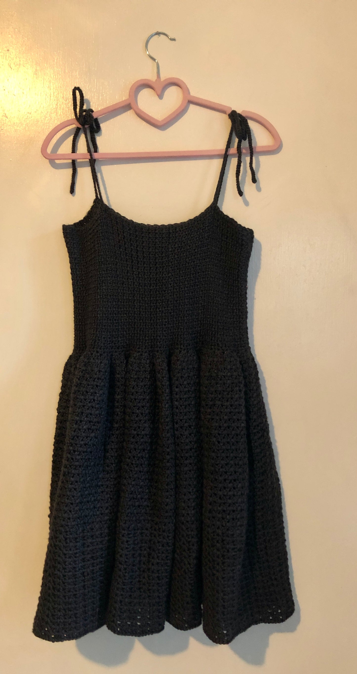 Grey Crocheted Dress