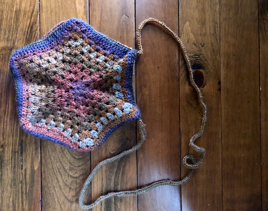 Crocheted Hexagon Bag