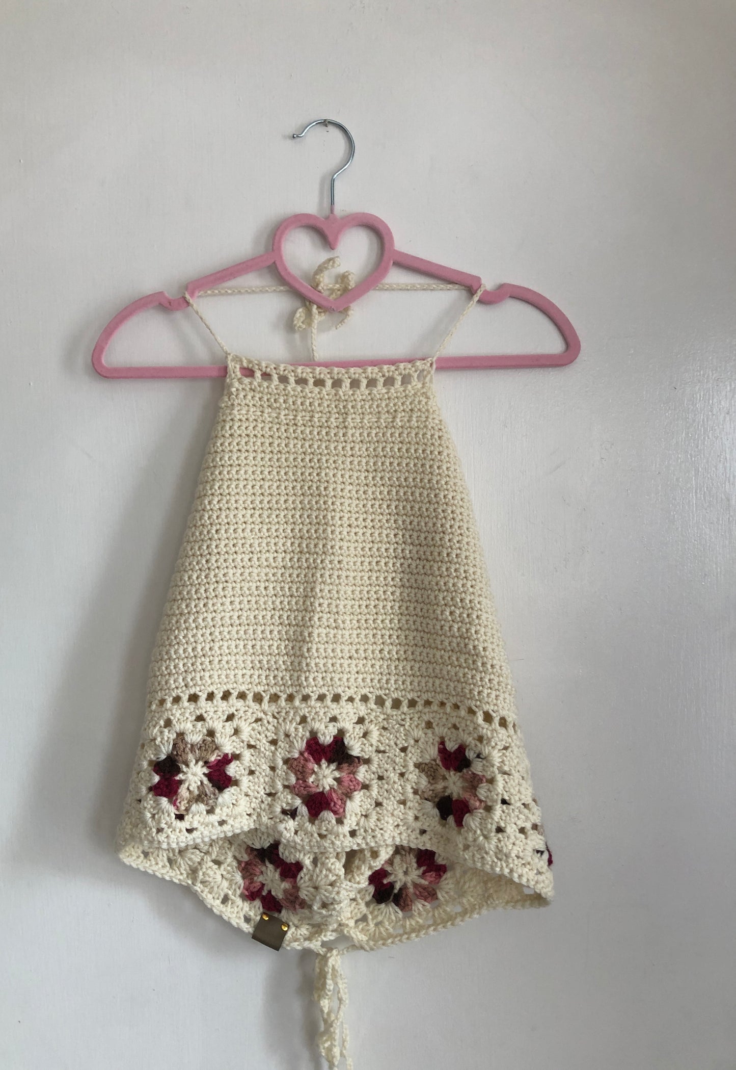 White Granny Square Halter