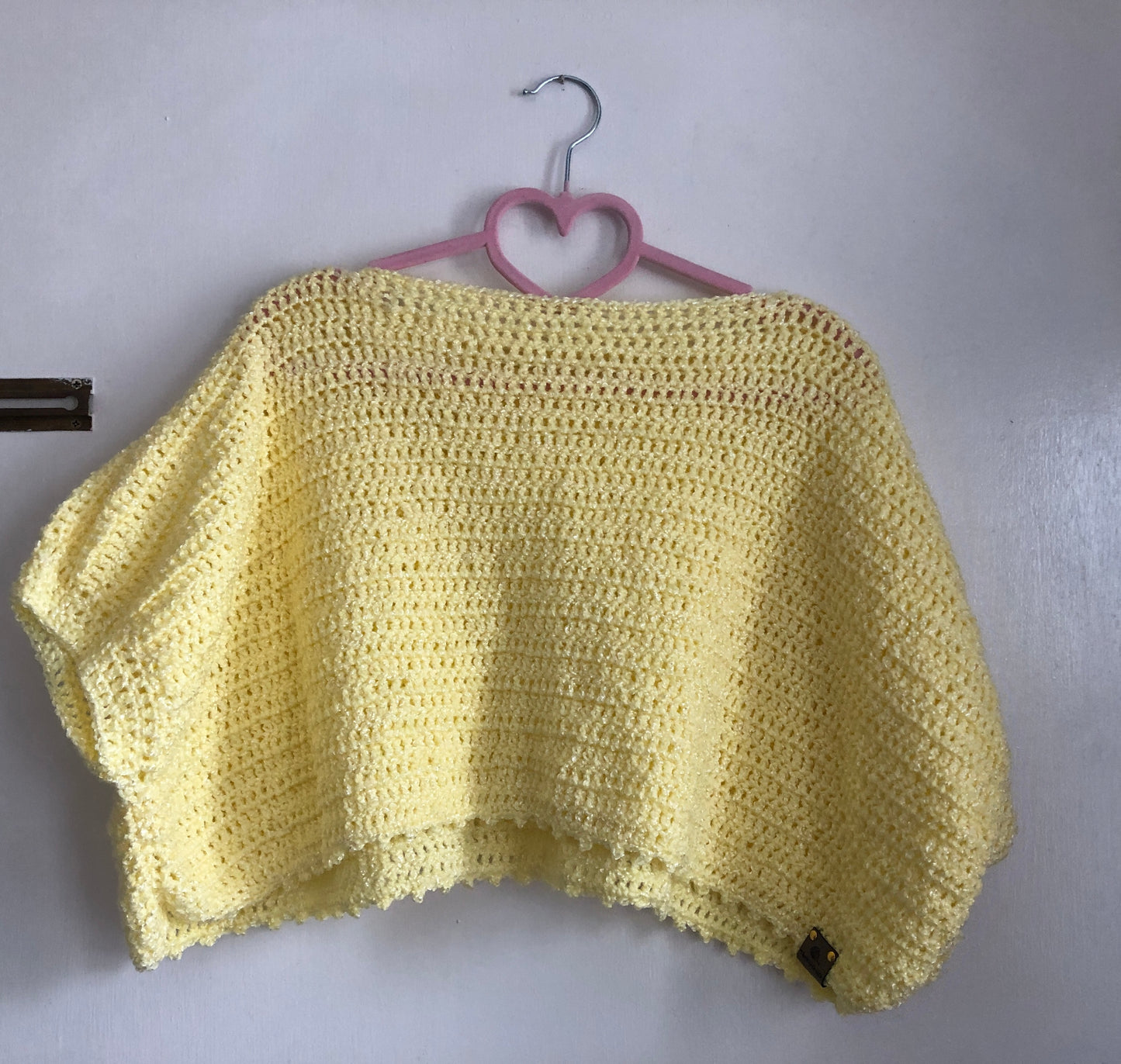 Yellow Crocheted Crop Top