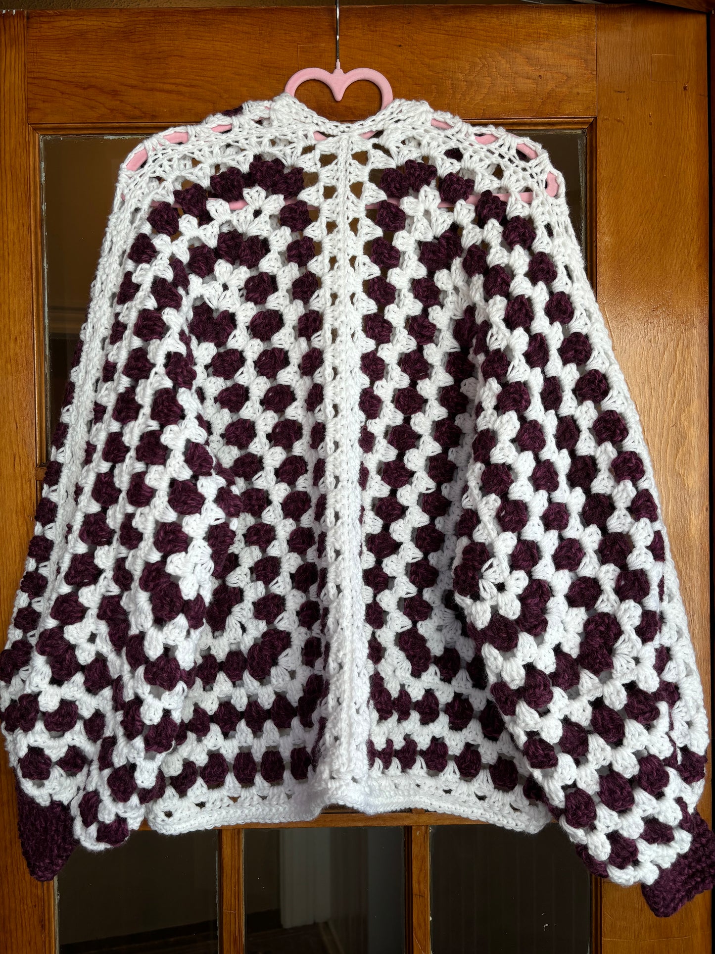 Crocheted Granny Square Sweater