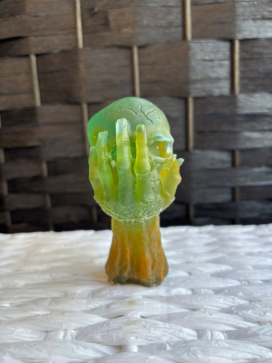 Resin Hand in Skull