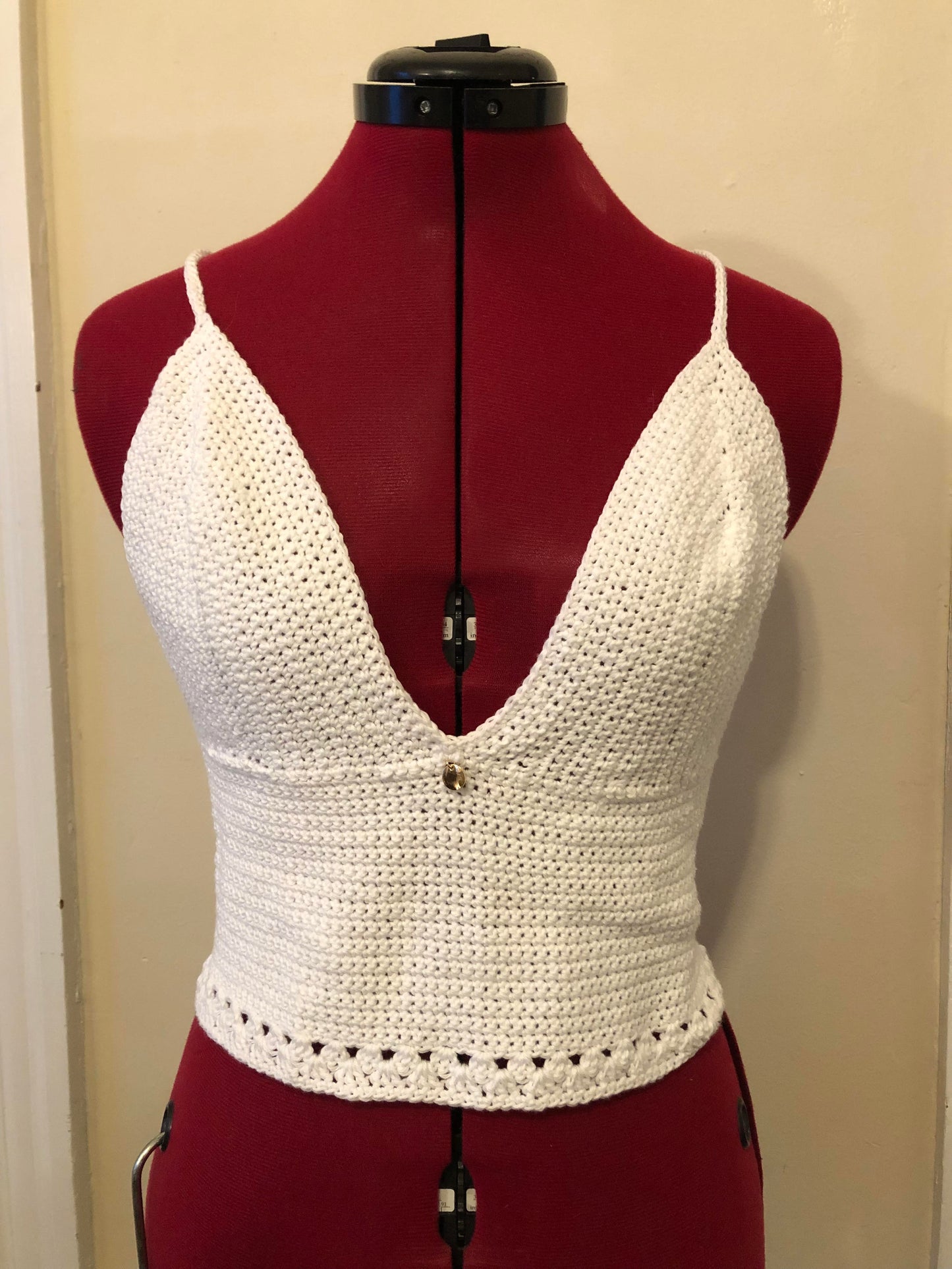 White Crocheted Top