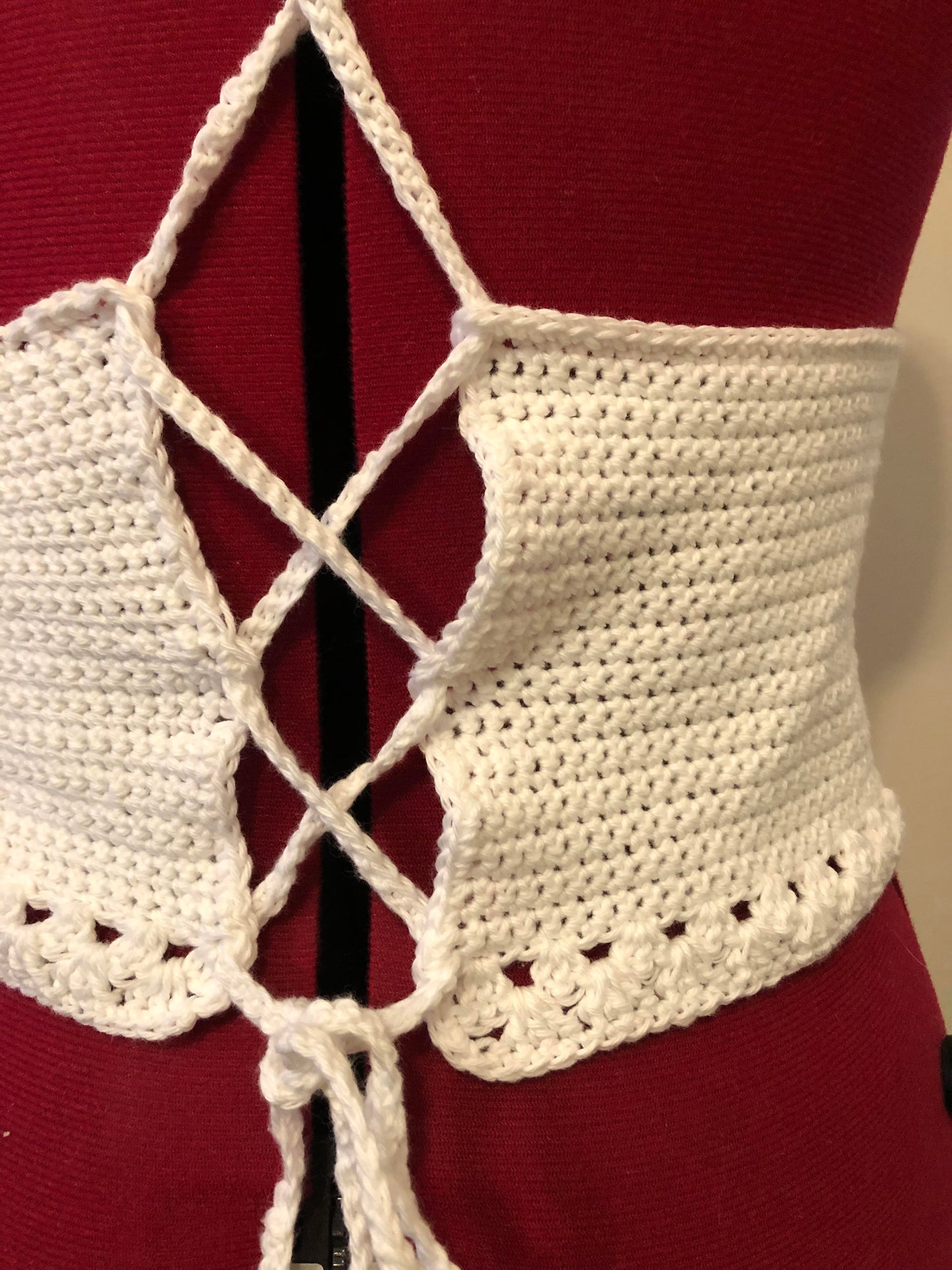 White Crocheted Top