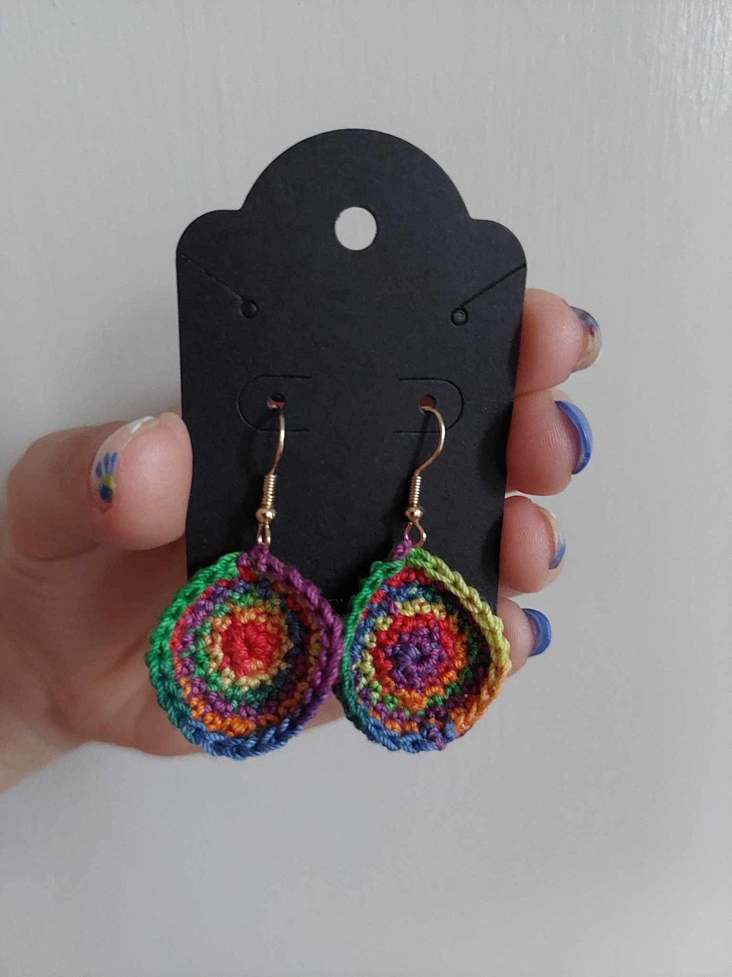 Rainbow Teardrop Earrings